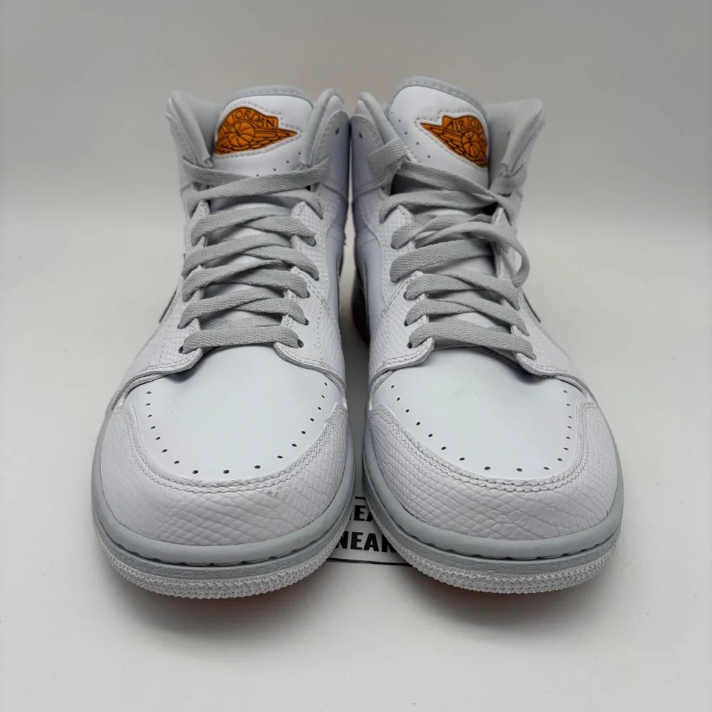 Nike Air Jordan 1 Retro 86 White Kumquat Pure Platinum Mens Size 10 (644490-115)